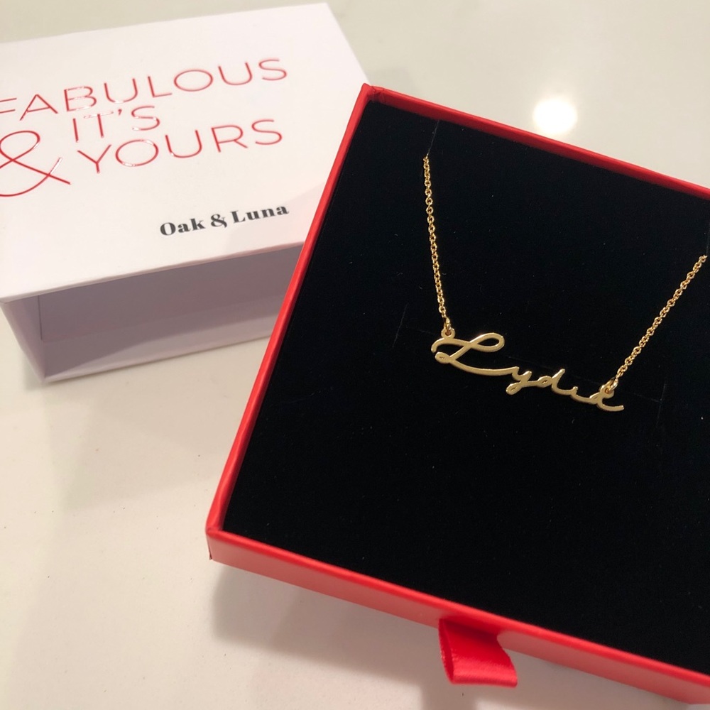 Mon Petit Name Necklace - Vermeil Gold Plated